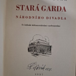 Novák Ladislav - Stará Garda národního divadla (s podpisom autora)