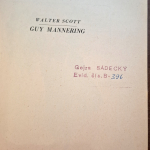 Scott Walter - Guy Mannering