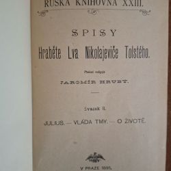 Spisy Hrabéte Lva Nikolajeviče Tolstého svazek 8. (Julius, Vláda tmy, O živote)