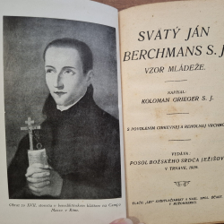 Svätý Ján Berchmans S.J - Vzor mládeže